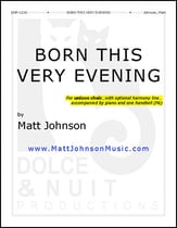 Born This Very Evening Unison/Two-Part choral sheet music cover